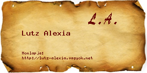 Lutz Alexia névjegykártya